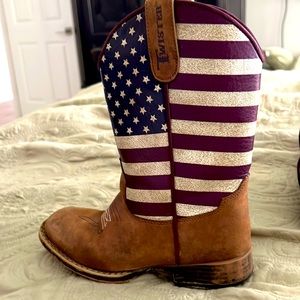 Twister Cowboy Kids Boots Size 1